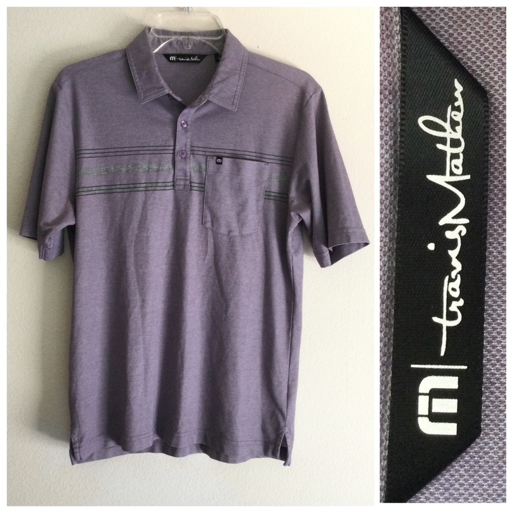 TRAVIS MATHEW Golf Short Sleeve Stripe Polo Shirt Men’s Small
